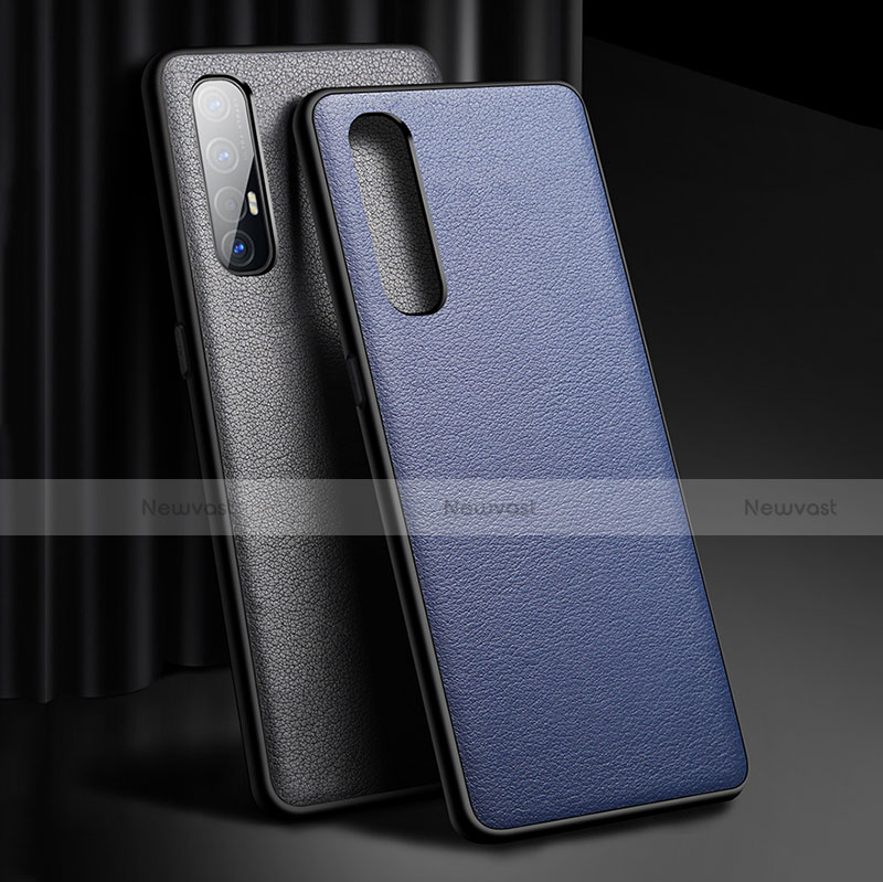 Soft Luxury Leather Snap On Case Cover R04 for Oppo Reno3 Pro