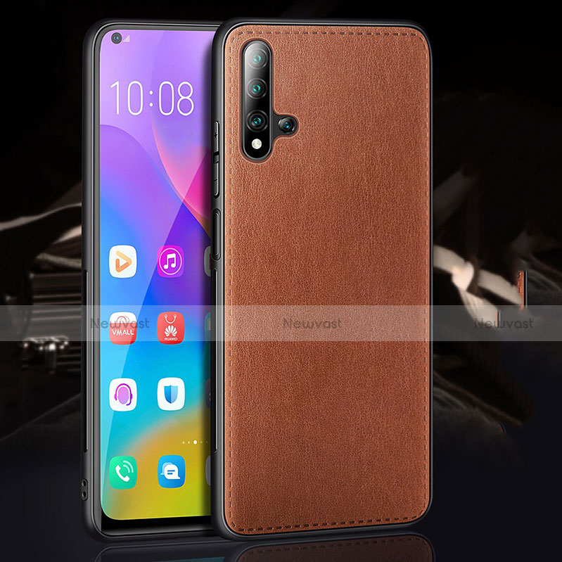 Soft Luxury Leather Snap On Case Cover R05 for Huawei Honor 20S