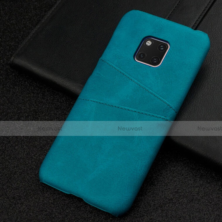 Soft Luxury Leather Snap On Case Cover R05 for Huawei Mate 20 Pro Green