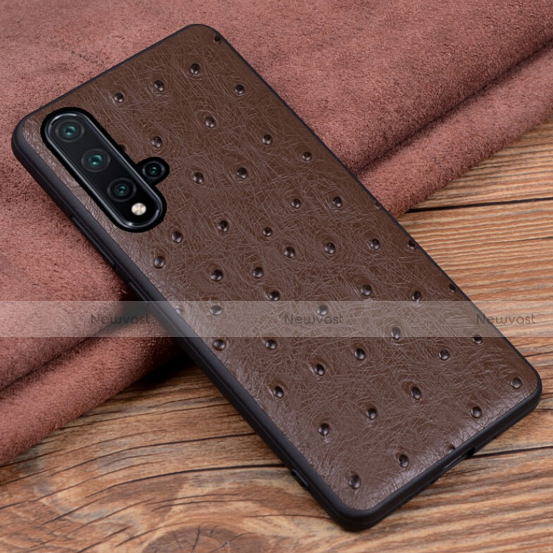 Soft Luxury Leather Snap On Case Cover R05 for Huawei Nova 5 Pro