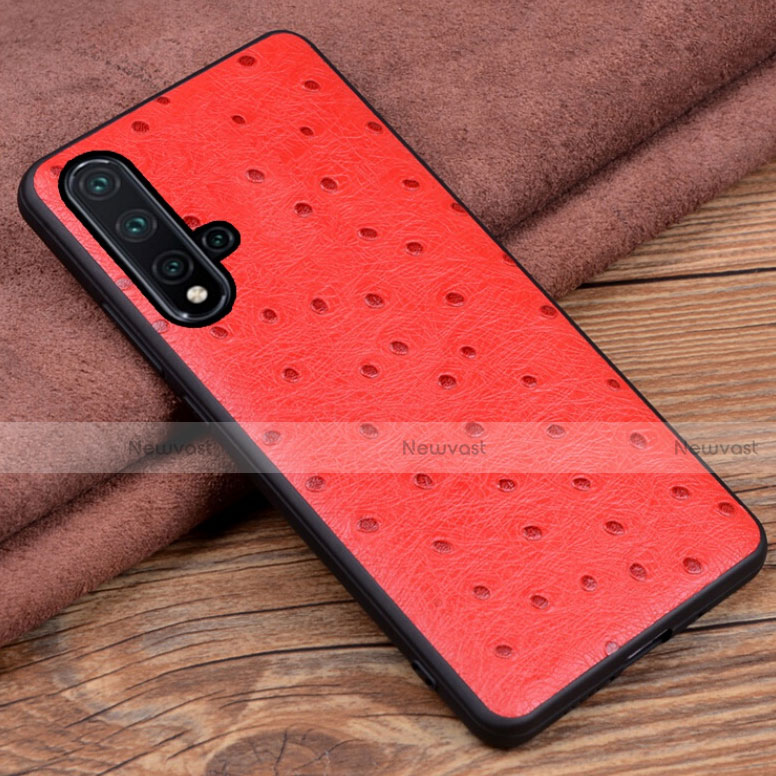 Soft Luxury Leather Snap On Case Cover R05 for Huawei Nova 5 Pro