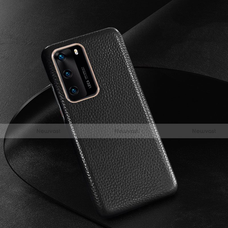 Soft Luxury Leather Snap On Case Cover R05 for Huawei P40