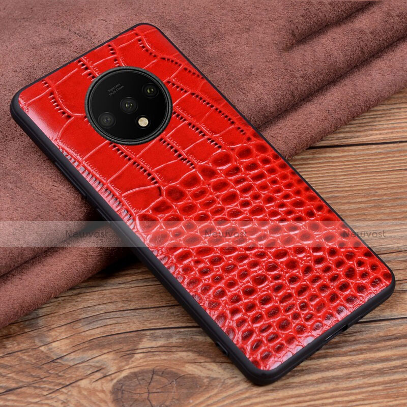 Soft Luxury Leather Snap On Case Cover R05 for OnePlus 7T
