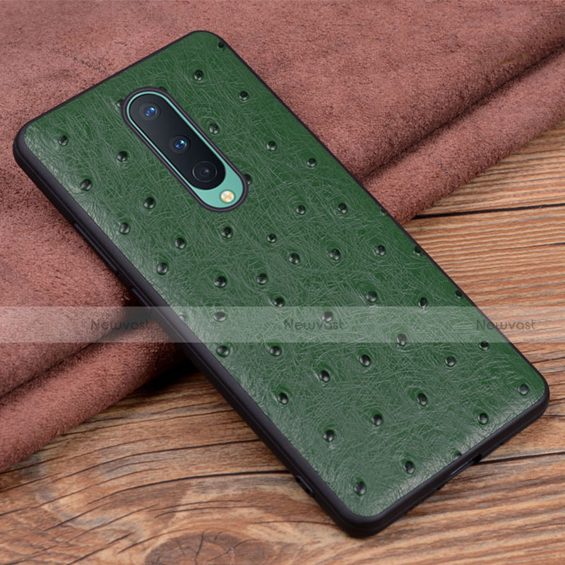 Soft Luxury Leather Snap On Case Cover R05 for OnePlus 8