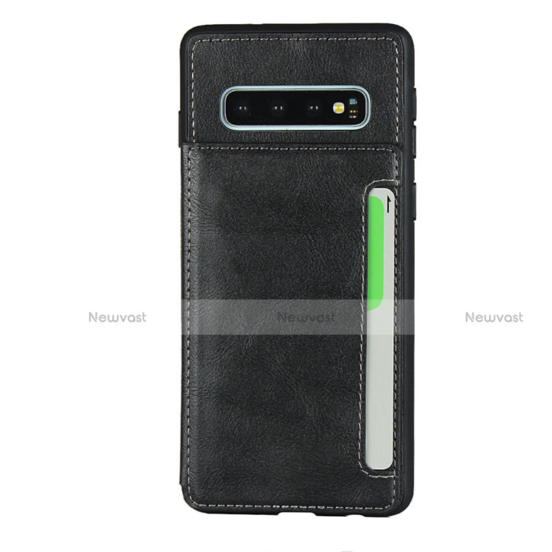 Soft Luxury Leather Snap On Case Cover R05 for Samsung Galaxy S10 Plus