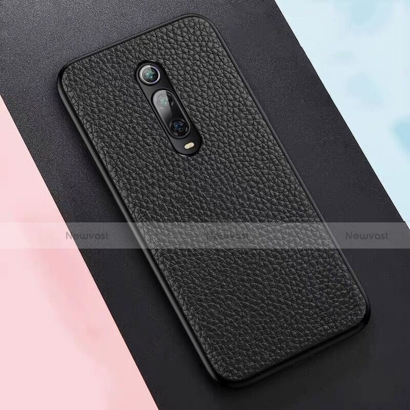 Soft Luxury Leather Snap On Case Cover R05 for Xiaomi Mi 9T Pro Black