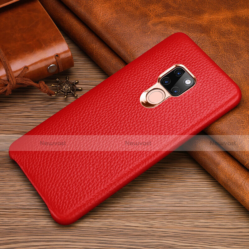 Soft Luxury Leather Snap On Case Cover R06 for Huawei Mate 20