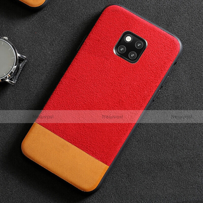 Soft Luxury Leather Snap On Case Cover R06 for Huawei Mate 20 Pro