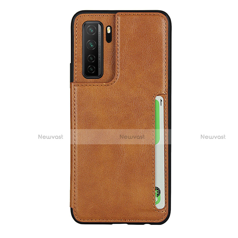 Soft Luxury Leather Snap On Case Cover R06 for Huawei Nova 7 SE 5G