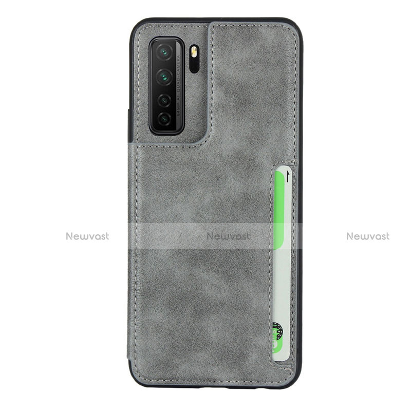 Soft Luxury Leather Snap On Case Cover R06 for Huawei Nova 7 SE 5G