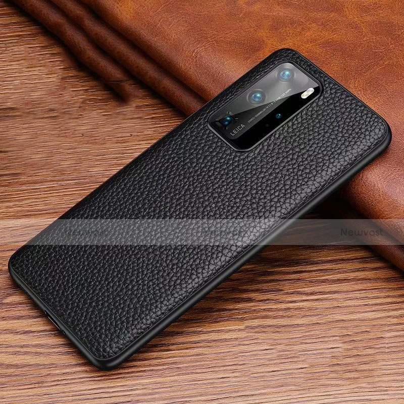 Soft Luxury Leather Snap On Case Cover R06 for Huawei P40 Pro