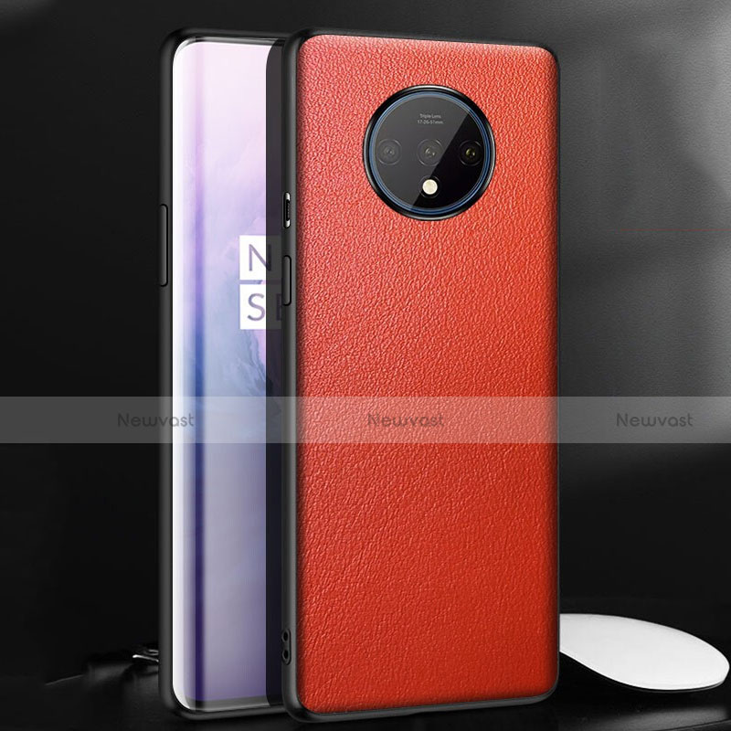 Soft Luxury Leather Snap On Case Cover R06 for OnePlus 7T