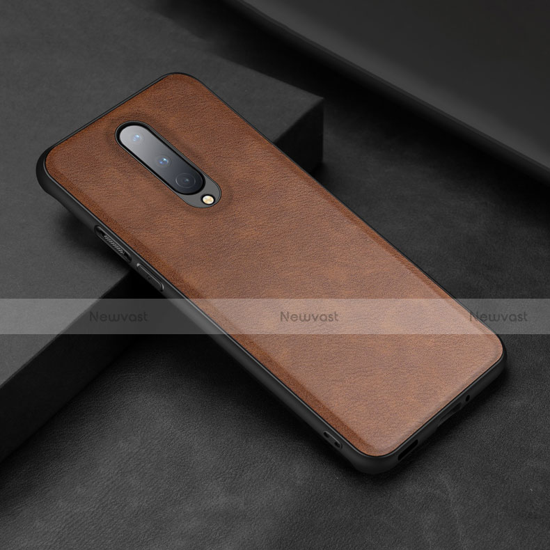 Soft Luxury Leather Snap On Case Cover R06 for OnePlus 8