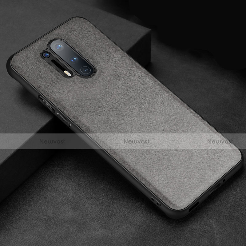 Soft Luxury Leather Snap On Case Cover R06 for OnePlus 8 Pro