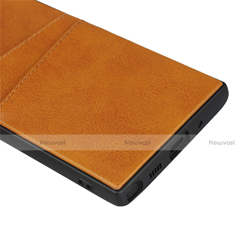 Soft Luxury Leather Snap On Case Cover R06 for Samsung Galaxy Note 10 5G