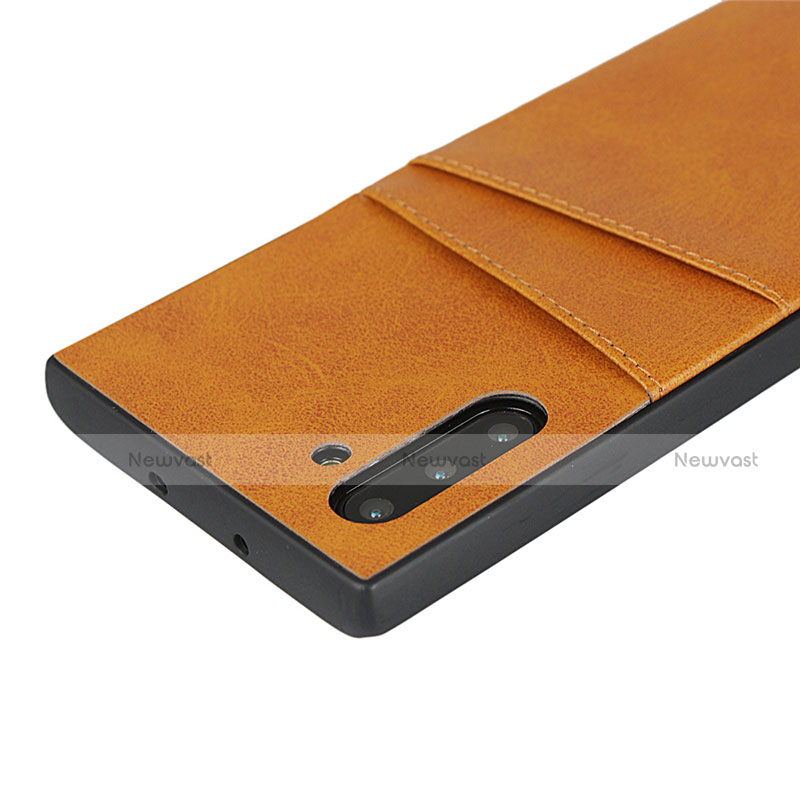 Soft Luxury Leather Snap On Case Cover R06 for Samsung Galaxy Note 10 5G