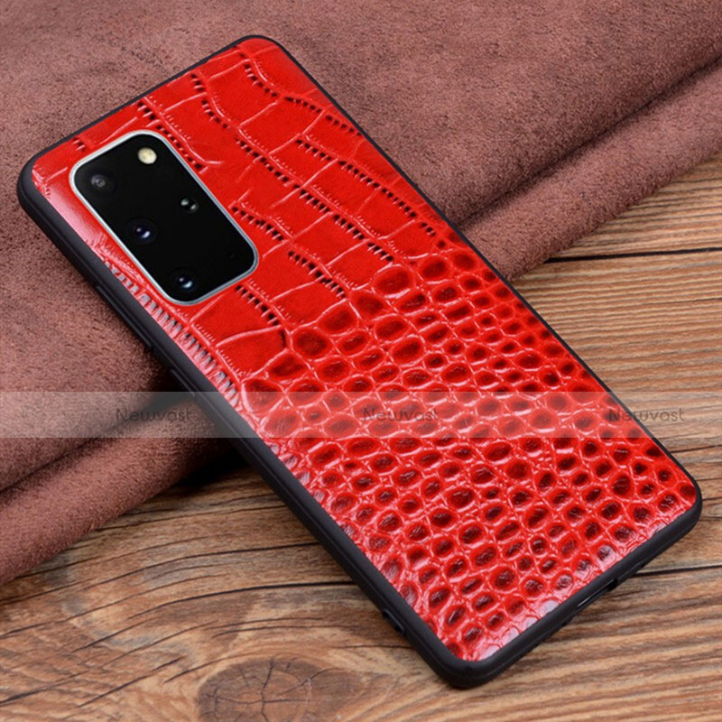 Soft Luxury Leather Snap On Case Cover R06 for Samsung Galaxy S20 Plus 5G