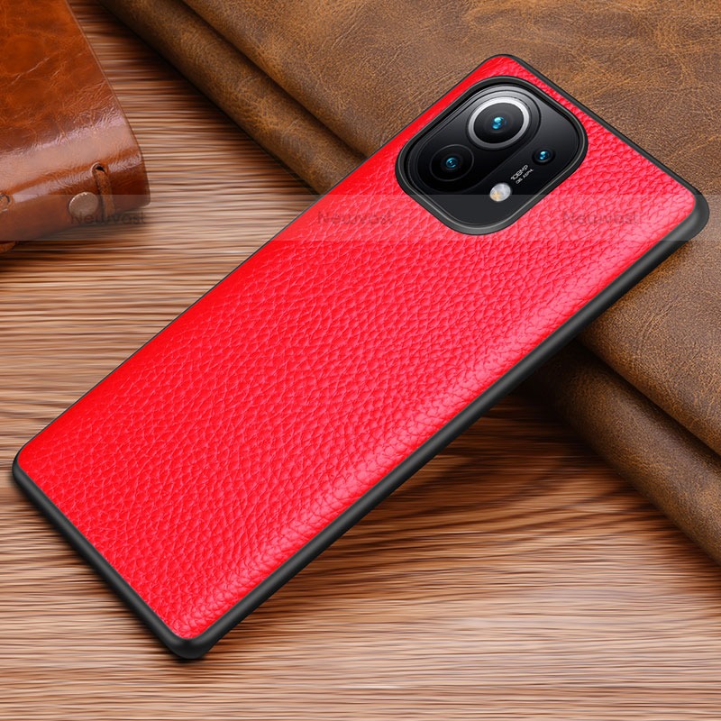 Soft Luxury Leather Snap On Case Cover R06 for Xiaomi Mi 11 5G