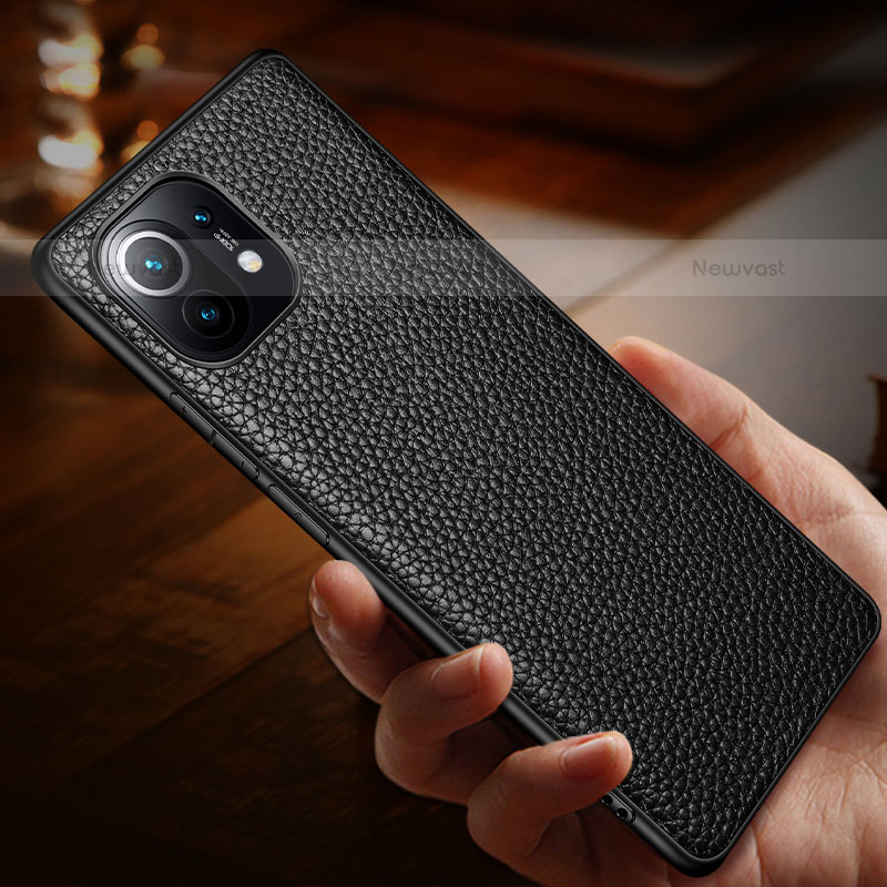 Soft Luxury Leather Snap On Case Cover R06 for Xiaomi Mi 11 5G