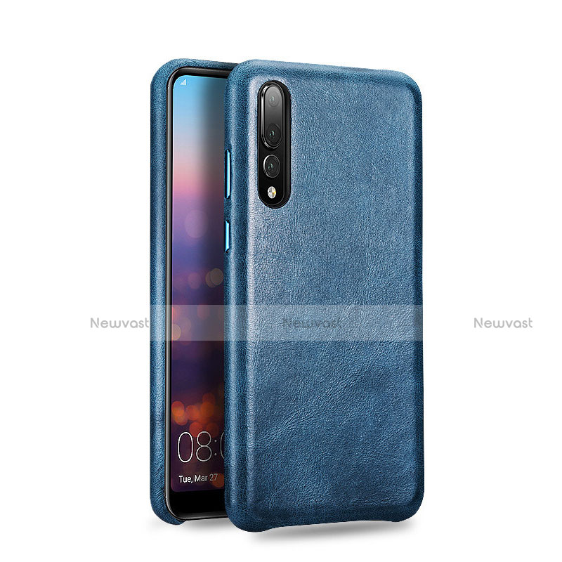 Soft Luxury Leather Snap On Case Cover R07 for Huawei P20 Pro