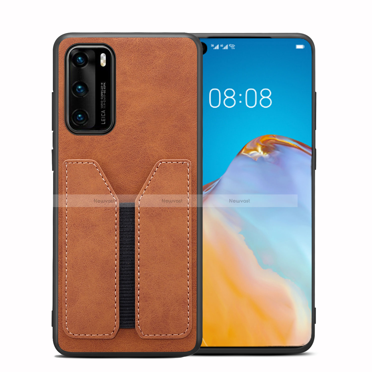 Soft Luxury Leather Snap On Case Cover R07 for Huawei P40