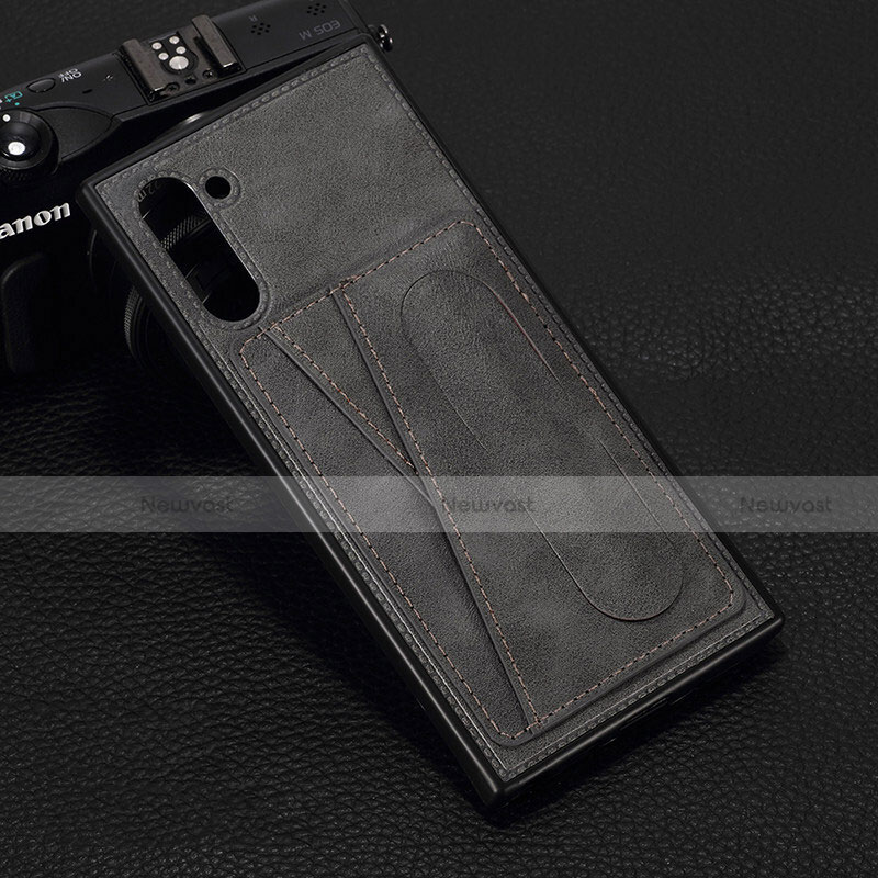 Soft Luxury Leather Snap On Case Cover R07 for Samsung Galaxy Note 10