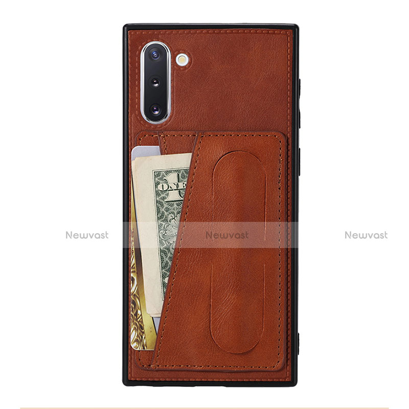 Soft Luxury Leather Snap On Case Cover R07 for Samsung Galaxy Note 10