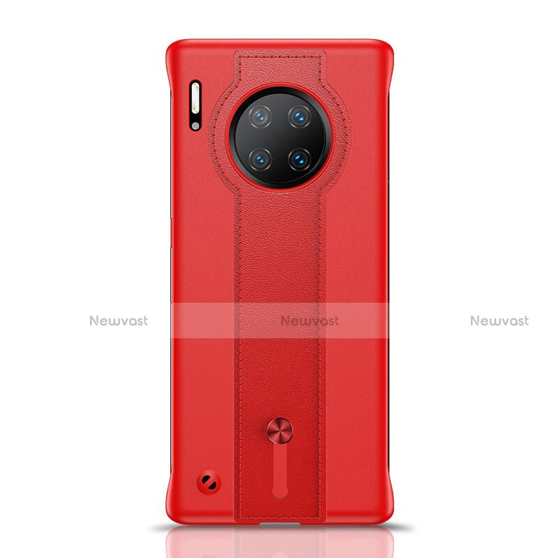 Soft Luxury Leather Snap On Case Cover R08 for Huawei Mate 30 Pro 5G Red