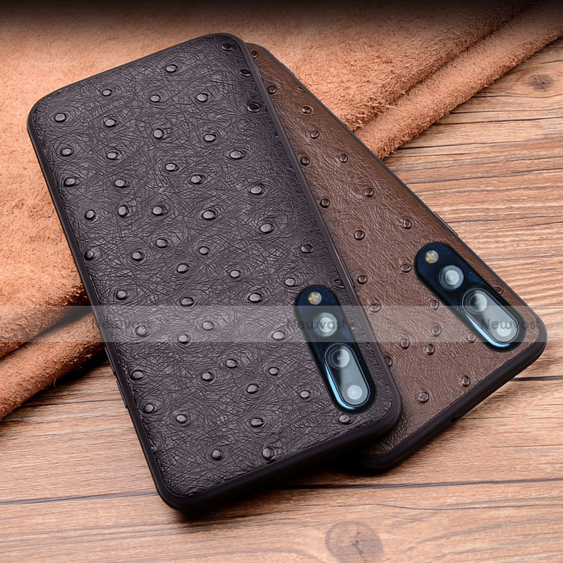 Soft Luxury Leather Snap On Case Cover R08 for Huawei P20 Pro