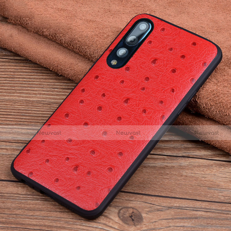 Soft Luxury Leather Snap On Case Cover R08 for Huawei P20 Pro