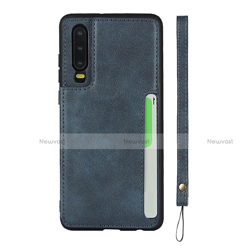 Soft Luxury Leather Snap On Case Cover R08 for Huawei P30