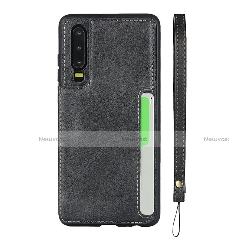 Soft Luxury Leather Snap On Case Cover R08 for Huawei P30