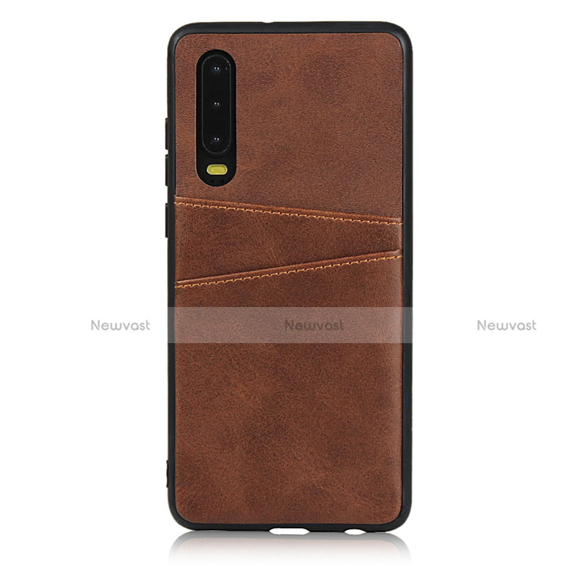 Soft Luxury Leather Snap On Case Cover R09 for Huawei P30