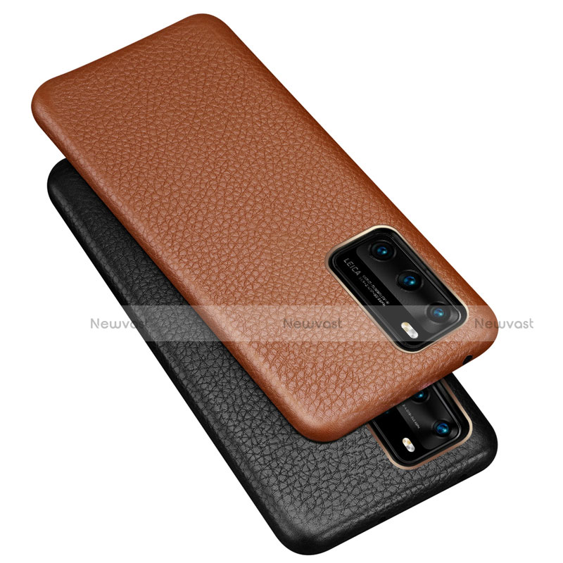 Soft Luxury Leather Snap On Case Cover R09 for Huawei P40