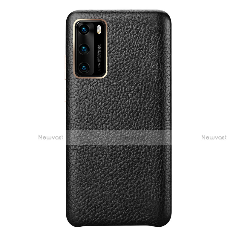 Soft Luxury Leather Snap On Case Cover R09 for Huawei P40