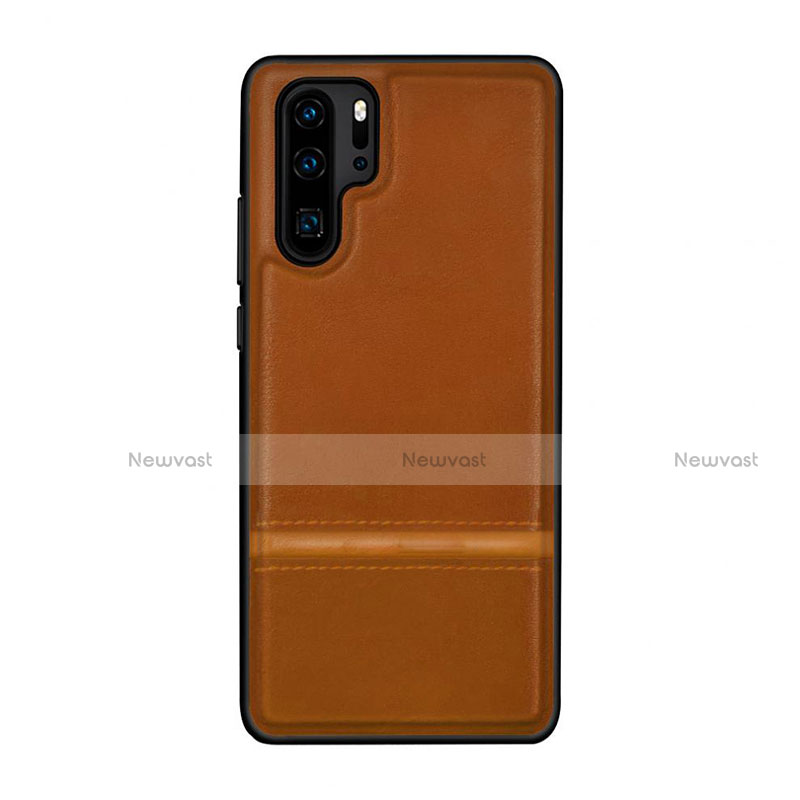 Soft Luxury Leather Snap On Case Cover R10 for Huawei P30 Pro New Edition Orange