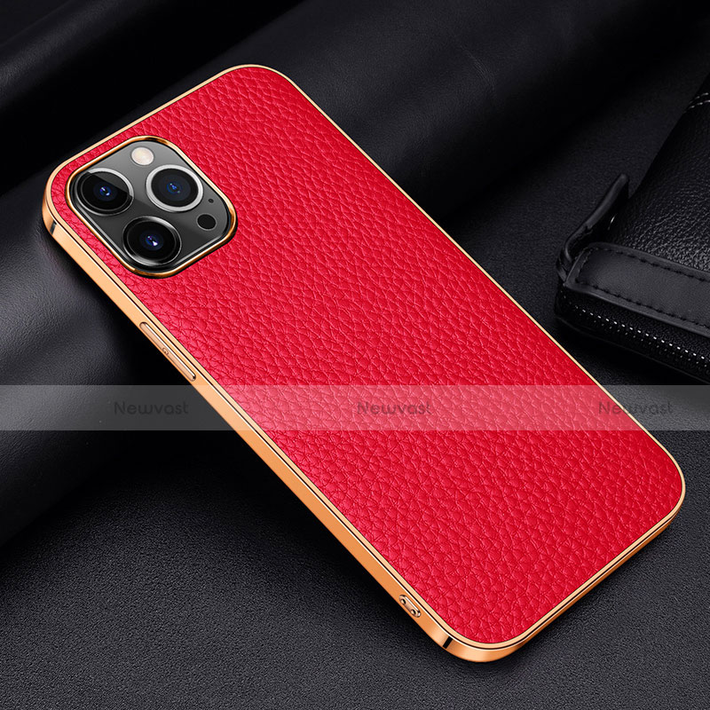 Soft Luxury Leather Snap On Case Cover S01 for Apple iPhone 13 Pro