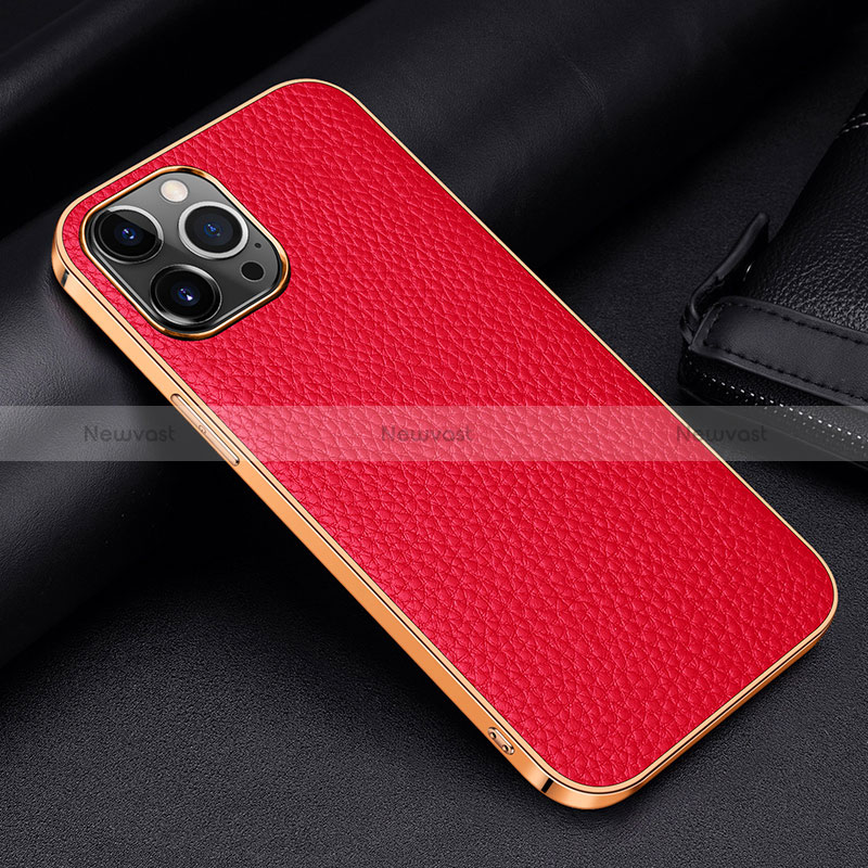 Soft Luxury Leather Snap On Case Cover S01 for Apple iPhone 14 Pro