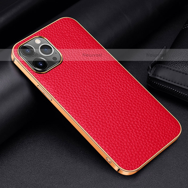 Soft Luxury Leather Snap On Case Cover S01 for Apple iPhone 15 Pro