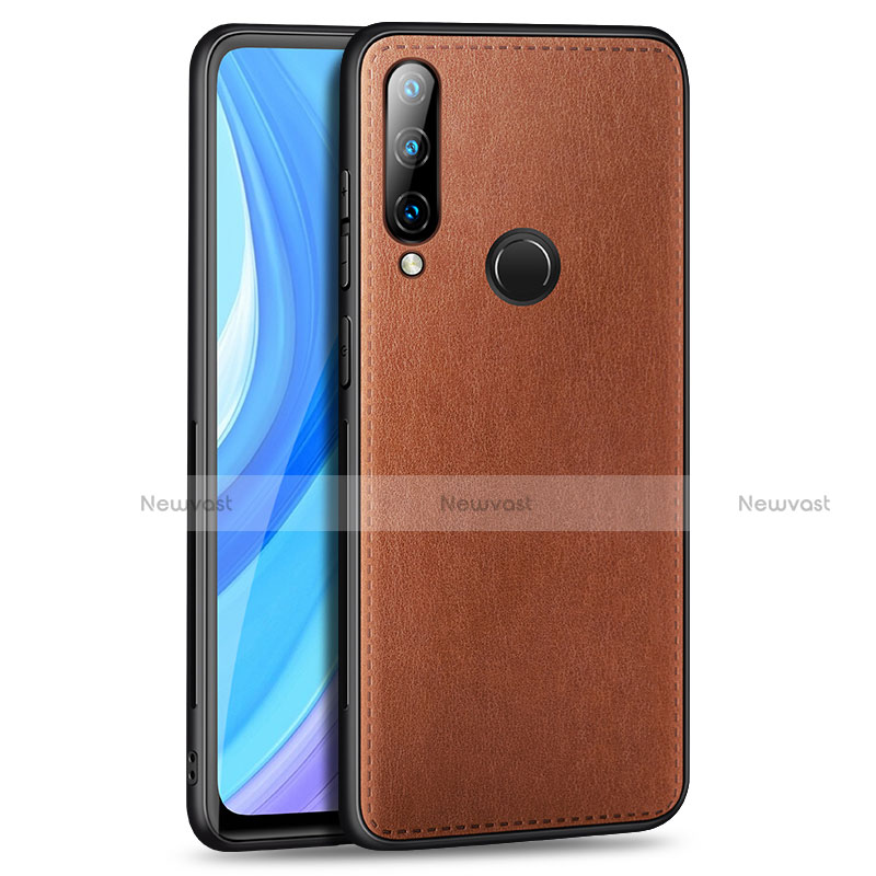 Soft Luxury Leather Snap On Case Cover S01 for Huawei Enjoy 10 Plus