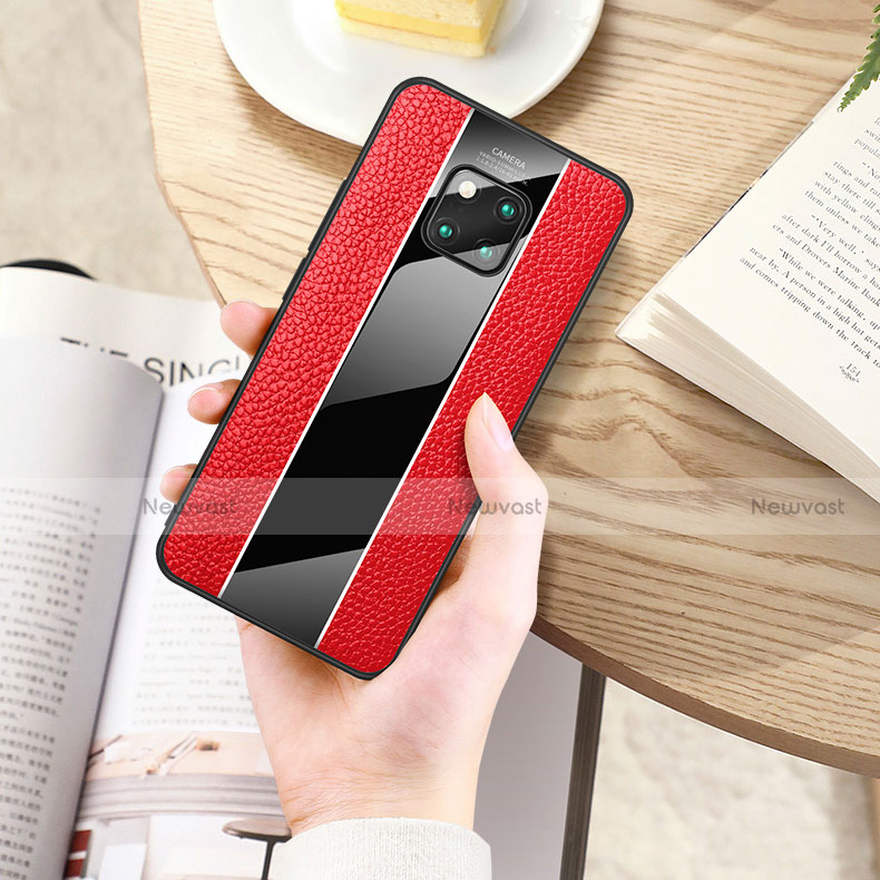 Soft Luxury Leather Snap On Case Cover S01 for Huawei Mate 20 Pro