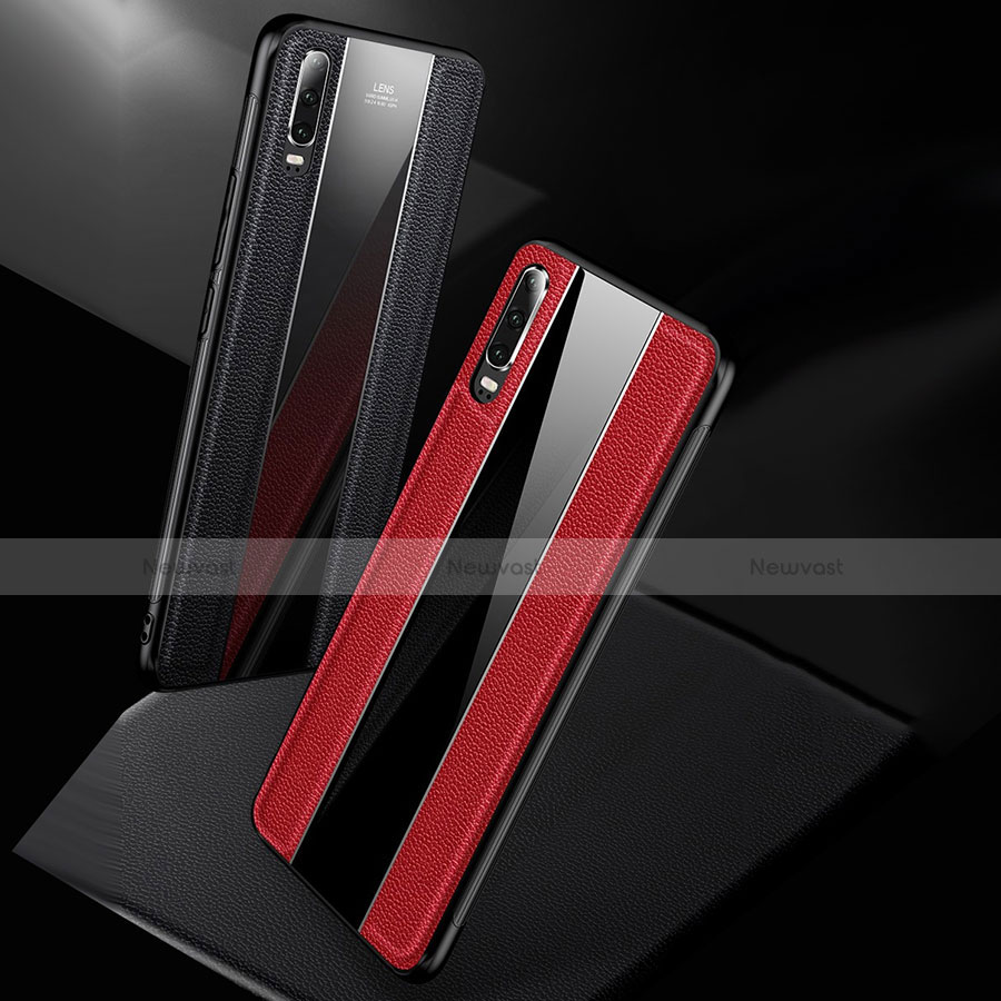 Soft Luxury Leather Snap On Case Cover S01 for Huawei P30
