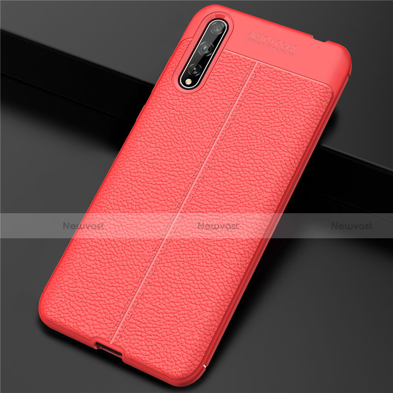 Soft Luxury Leather Snap On Case Cover S01 for Huawei Y8p