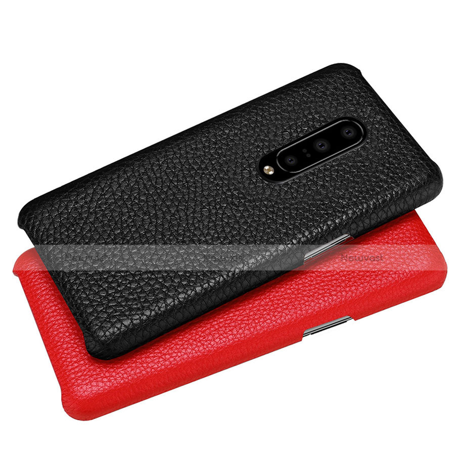 Soft Luxury Leather Snap On Case Cover S01 for OnePlus 7 Pro