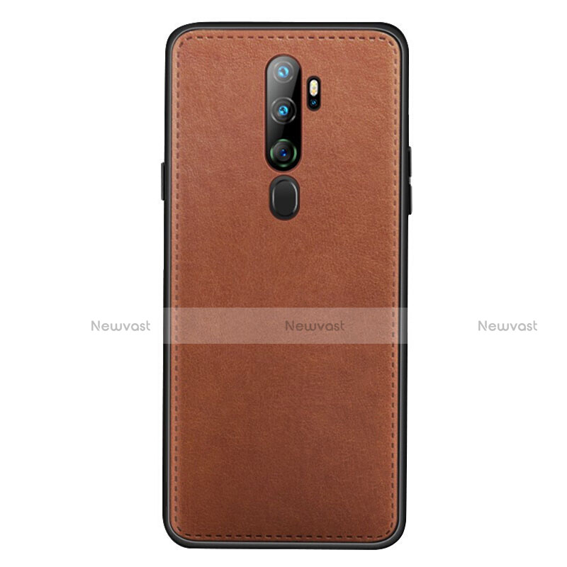 Soft Luxury Leather Snap On Case Cover S01 for Oppo A5 (2020)
