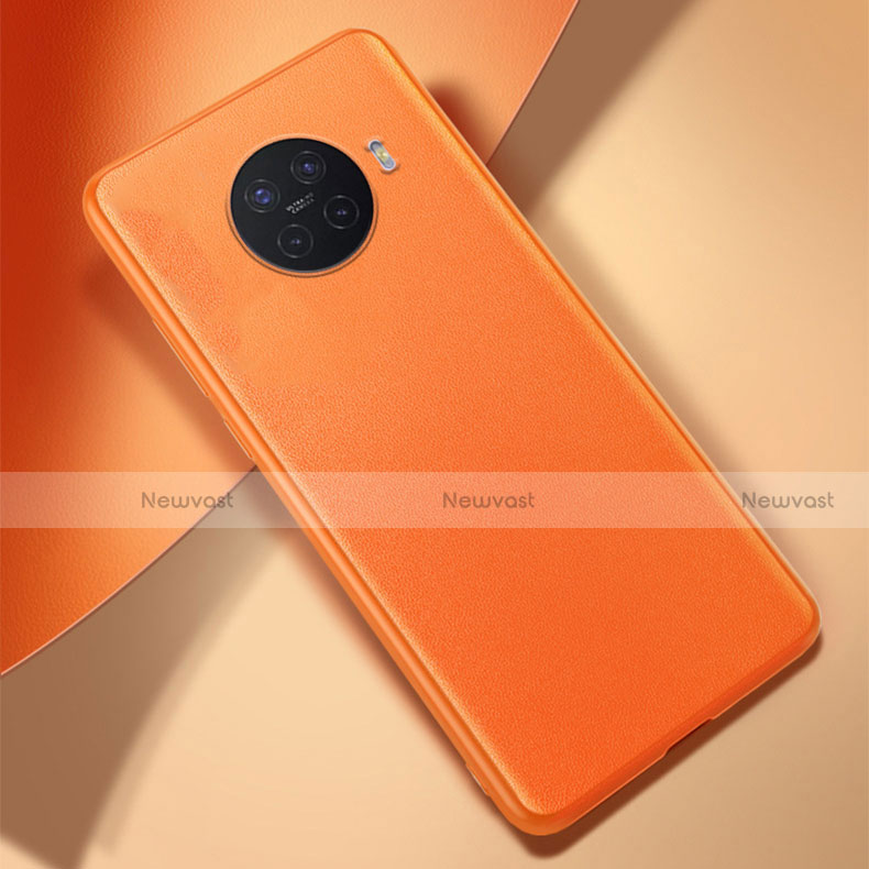 Soft Luxury Leather Snap On Case Cover S01 for Oppo Ace2 Orange