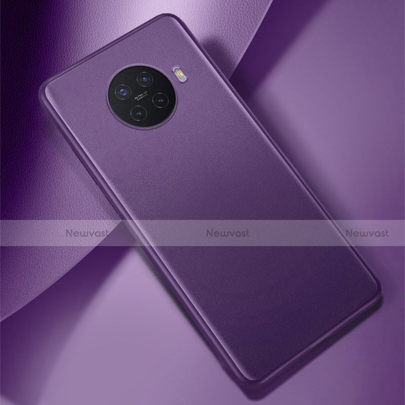 Soft Luxury Leather Snap On Case Cover S01 for Oppo Ace2 Purple