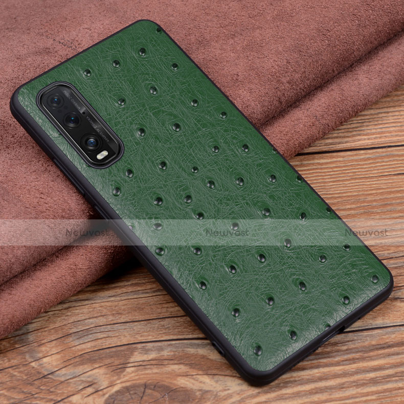 Soft Luxury Leather Snap On Case Cover S01 for Oppo Find X2