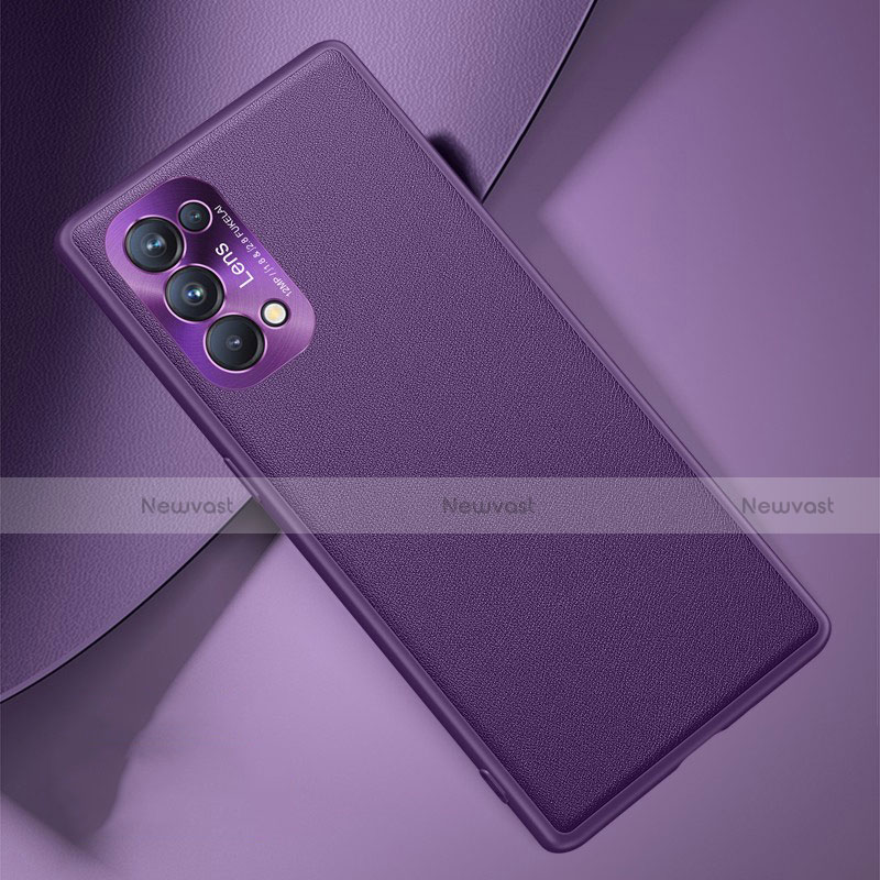 Soft Luxury Leather Snap On Case Cover S01 for Oppo Find X3 Lite 5G