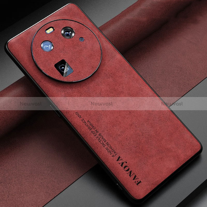 Soft Luxury Leather Snap On Case Cover S01 for Oppo Find X6 5G
